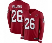 Youth Nike Arizona Cardinals #26 Brandon Williams Limited Red Therma Long Sleeve NFL Jersey