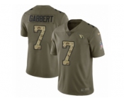 Youth Nike Arizona Cardinals #7 Blaine Gabbert Limited Olive Camo 2017 Salute to Service NFL Jersey