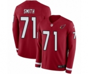 Youth Nike Arizona Cardinals #71 Andre Smith Limited Red Therma Long Sleeve NFL Jersey
