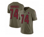 Youth Nike Arizona Cardinals #74 D.J. Humphries Limited Olive 2017 Salute to Service NFL Jersey