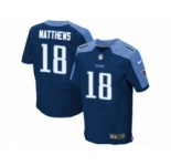 Men's Nike Tennessee Titans #18 Rishard Matthews Elite Navy Blue Alternate NFL Jersey