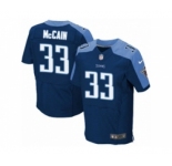 Men's Nike Tennessee Titans #33 Brice McCain Elite Navy Blue Alternate NFL Jersey