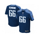 Men's Nike Tennessee Titans #66 Brian Schwenke Elite Navy Blue Alternate NFL Jersey
