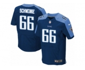 Men's Nike Tennessee Titans #66 Brian Schwenke Elite Navy Blue Alternate NFL Jersey