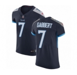 Men's Nike Tennessee Titans #7 Blaine Gabbert Navy Blue Team Color Vapor Untouchable Elite Player NFL Jersey