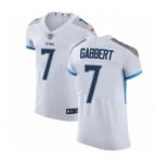 Men's Nike Tennessee Titans #7 Blaine Gabbert White Vapor Untouchable Elite Player NFL Jersey