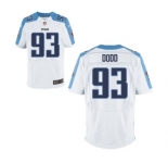 Men's Nike Tennessee Titans #93 Kevin Dodd Elite White NFL Jersey