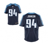 Men's Nike Tennessee Titans #94 Austin Johnson Elite Navy Blue Alternate NFL Jersey