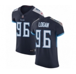 Men's Nike Tennessee Titans #96 Bennie Logan Navy Blue Team Color Vapor Untouchable Elite Player NFL Jersey