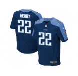 Nike Tennessee Titans #22 Derrick Henry Navy Blue Alternate Men's Stitched NFL Elite Jersey