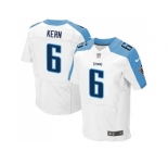 Nike Tennessee Titans #6 Brett Kern White Men Stitched NFL Elite Jersey