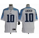 nike nfl jerseys tennessee titans #10 jake locker white[Elite]