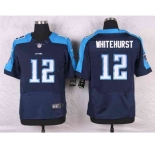 nike nfl jerseys tennessee titans #12 whitehurst blue[Elite]