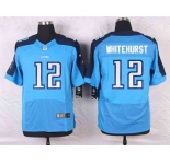 nike nfl jerseys tennessee titans #12 whitehurst lt.blue[Elite]