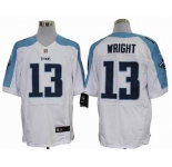 nike nfl jerseys tennessee titans #13 wright white[Elite]