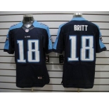 nike nfl jerseys tennessee titans #18 kenny britt dk.blue[Elite]