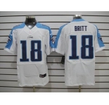 nike nfl jerseys tennessee titans #18 kenny britt white[Elite]
