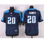nike nfl jerseys tennessee titans #20 sankey blue[Elite]