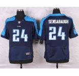 nike nfl jerseys tennessee titans #24 sensabaugh blue[Elite]