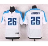 nike nfl jerseys tennessee titans #26 andrews white[Elite]