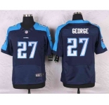 nike nfl jerseys tennessee titans #27 george blue[Elite]