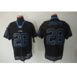 nike nfl jerseys tennessee titans #28 chris johnson black[Elite lights out]