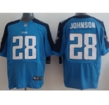 nike nfl jerseys tennessee titans #28 johnson blue[Elite]