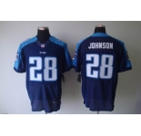 nike nfl jerseys tennessee titans #28 johnson dk blue[Elite]