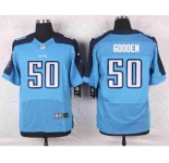nike nfl jerseys tennessee titans #50 gooden lt.blue[Elite]