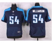 nike nfl jerseys tennessee titans #54 williamson blue[Elite]