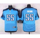 nike nfl jerseys tennessee titans #55 brown lt.blue[Elite]