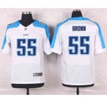 nike nfl jerseys tennessee titans #55 brown white[Elite]