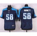 nike nfl jerseys tennessee titans #58 burnett blue[Elite]