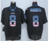 nike nfl jerseys tennessee titans #8 mariota black[Elite USA flag fashion][mariota]