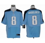 nike nfl jerseys tennessee titans #8 matt hasselbeck blue[Elite]