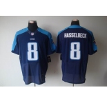 nike nfl jerseys tennessee titans #8 matt hasselbeck dk blue[Elite]