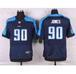 nike nfl jerseys tennessee titans #90 jones blue[Elite]