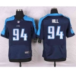 nike nfl jerseys tennessee titans #94 hill blue[Elite]