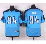 nike nfl jerseys tennessee titans #94 hill lt.blue[Elite]