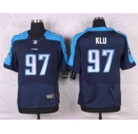 nike nfl jerseys tennessee titans #97 klu blue[Elite]