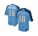 Men's Nike Tennessee Titans #18 Rishard Matthews Game Light Blue Team Color NFL Jersey