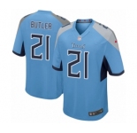 Men's Nike Tennessee Titans #21 Malcolm Butler Game Light Blue Alternate NFL Jersey