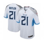 Men's Nike Tennessee Titans #21 Malcolm Butler Game White NFL Jersey