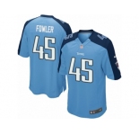 Men's Nike Tennessee Titans #45 Jalston Fowler Game Light Blue Team Color NFL Jersey