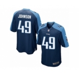 Men's Nike Tennessee Titans #49 Rashad Johnson Game Navy Blue Alternate NFL Jersey