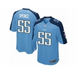 Men's Nike Tennessee Titans #55 Sean Spence Game Light Blue Team Color NFL Jersey