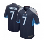 Men's Nike Tennessee Titans #7 Blaine Gabbert Game Navy Blue Team Color NFL Jersey