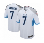 Men's Nike Tennessee Titans #7 Blaine Gabbert Game White NFL Jersey