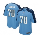 Men's Nike Tennessee Titans #78 Jack Conklin Game Light Blue Team Color NFL Jersey