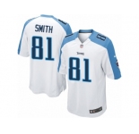 Men's Nike Tennessee Titans #81 Jonnu Smith Game White NFL Jersey